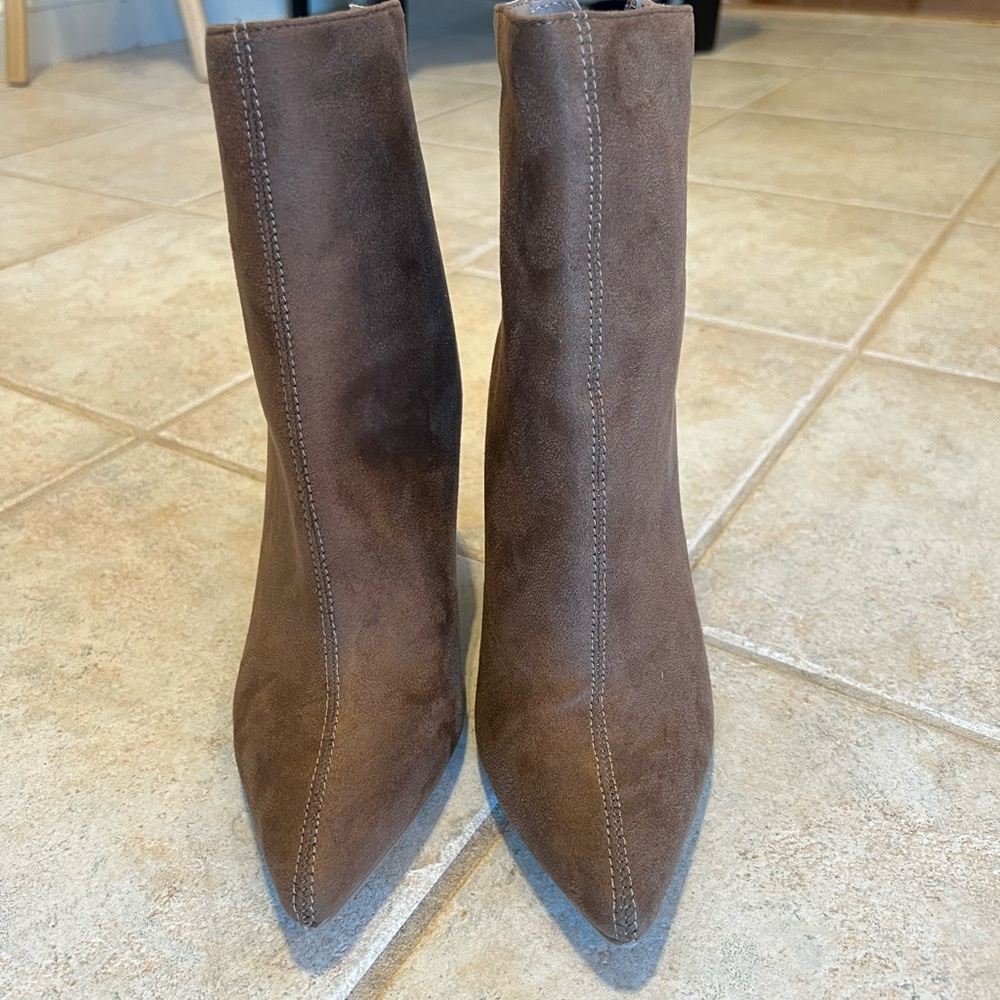 Tan booties